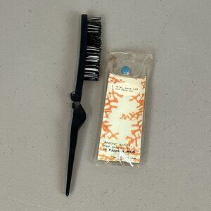 Vintage Folding Hair Brush Travel Pocket Size by Hi Fashion Wigs Hong Kong